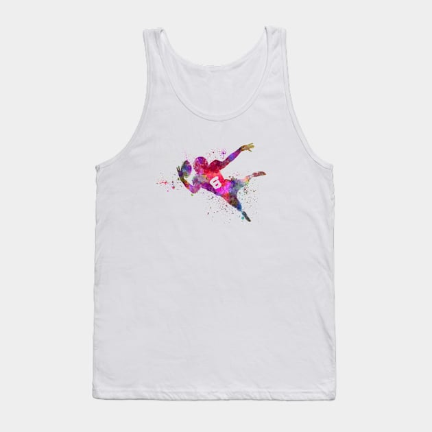 American football in watercolor Tank Top by PaulrommerArt